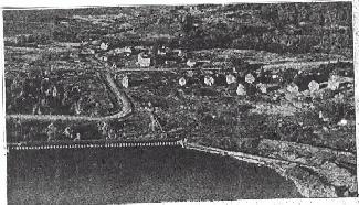 The town of Redridge as seen in 1950