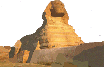 The Sphynx with a White Background