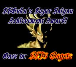 SSGoku's Super Saiyan Achievement Award