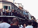 Bourbon Street during Mardi Gras