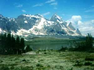 The Ramparts and Amethyst Lake in the Tonquin Valley